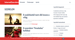 Desktop Screenshot of internetszerelem.hu